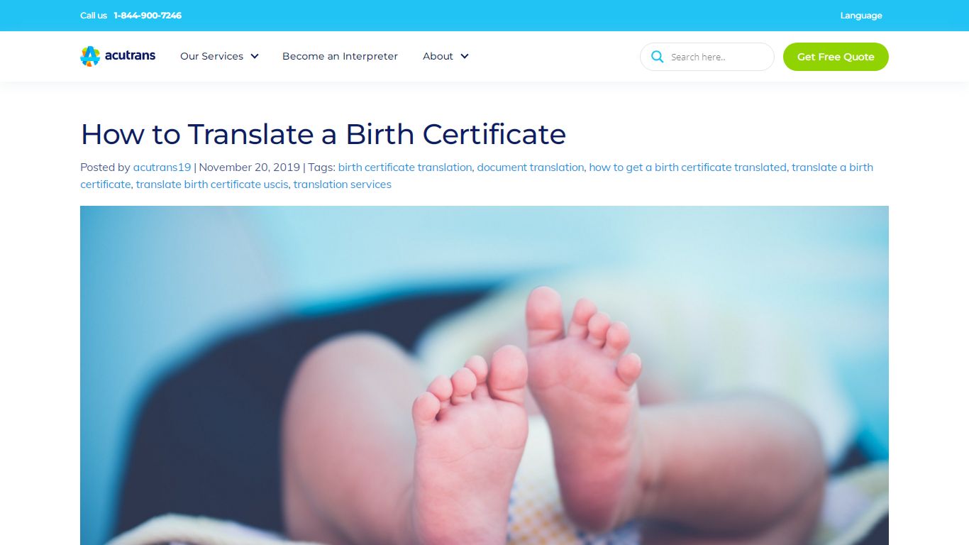 How to Translate a Birth Certificate | USCIS Certified Translation ...